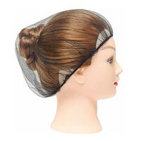 Filet à cheveux jetable en nylon avec bande élastique, couvre-chef respirant pour usage industriel et restauration