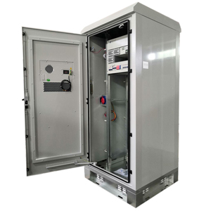 Armoire à batteries extérieure IP55 étanche pour télécommunications, 19 pouces, avec unité de climatisation HSF-Z, rack à batteries extérieur HSF-Z - Product Image 2