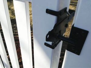 Loquet de porte autobloquant robuste pour clôture en bois, verrouillage automatique de porte par gravité pour <span class=keywords><strong>piscine</strong></span> sécurisée - Product Image 4