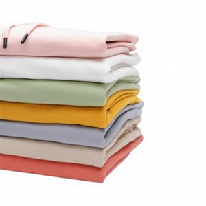 Sweat à capuche polaire unisexe à manches longues, coupe ample et épaisse, avec logo personnalisé et poche unie, style streetwear et workwear tendance - Product Image 2