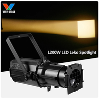 200W blanc chaud + blanc froid 2in1 LED profil Leko Spot projecteur ellipsoïdal COB Image lumières de théâtre ellipsoïdales
