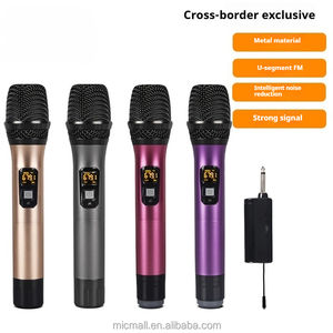 Vente populaire de microphone sans fil karaoké à bas prix Microphone Lavalier sans fil pour la diffusion en direct - Product Image 3