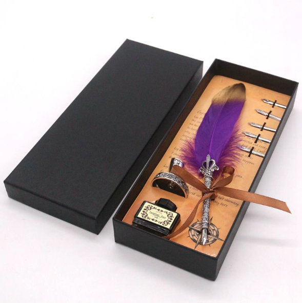 Plata púrpura NIB con caja