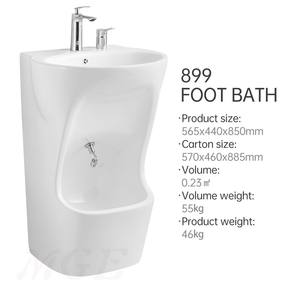 Bassin en céramique pour le lavage des pieds, intérieur/extérieur, avec un design moderne et simple pour la salle de bain - Product Image 5