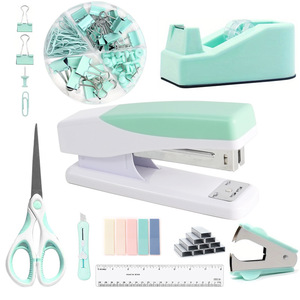 Khuyến Mại Macaron Văn Phòng Thiết Lập Với Stapler Băng Dispenser Kéo Kẹp Giấy Pastel Văn Phòng Phẩm Quà Tặng Nguồn Cung Cấp Cho Nghiên Cứu - Product Image 6
