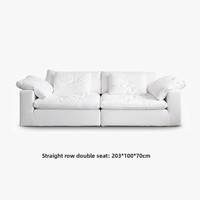 Canapé modulable italien relaxant en gros, design moderne pour salon, mobilier de maison, canapé sectionnel crème