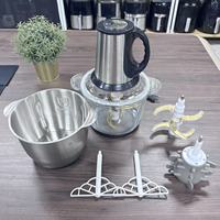 Jewin Hachoir à viande électrique 3L Mixeur portable Mélangeur d'aliments Petit appareil de cuisine