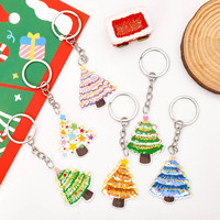 NASNAK Porte-clés pendentif en acrylique motif dessin animé de Noël, souvenir en plastique, cadeau pour étudiants et promotions commerciales, vente en gros