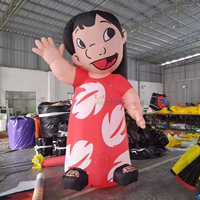 Modèle de Fille Géante Gonflable Personnalisée Lilo, Personnage de Dessin Animé Gonflable pour Promotion de Festival