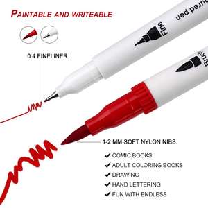 Stylos marqueurs à double pointe, pinceau et fineliner, 60, 100, 120 couleurs - Product Image 2