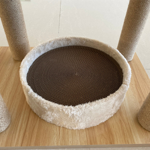 <span class=keywords><strong>Gimnasio</strong></span> de escalada para <span class=keywords><strong>gatos</strong></span> con cuerda de sisal, almohadillas para rascar, plataforma de observación, perchas y juguetes de hierba gatera, descuento a granel - Product Image 5