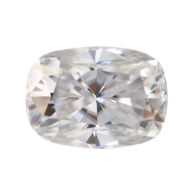 PUSHI लम्बी लैब बढ़ी कुशन कट किसी न किसी Moissanite रंग डेफ वीवीएस कस्टम गहने हीरा moissanite ढीला पत्थरों