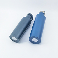 Bouteille isotherme en acier inoxydable à double paroi de 500/750 ml avec couvercle, écologique, pour vin et eau