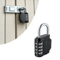 Mini cadenas à combinaison numérique à 4 chiffres pour salle de sport, antivol, robuste