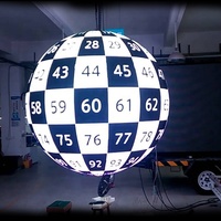 Pantalla LED Esférica Personalizada de 1m, 1.5m, 2m de Diámetro para Interiores, Pantalla LED de Bola de 360 Grados