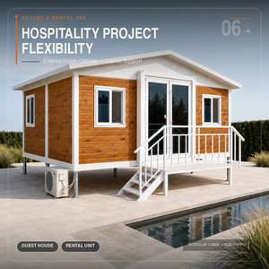 บ้านสำเร็จรูป NewGen Tiny Homes โมเดิร์น บ้านคอนเทนเนอร์ขนาด 20 ฟุต แบบโมดูลาร์ กันน้ำ ขยายได้ โครงสร้างแข็งแรง รับประกัน 3 ปี - Product Image 1