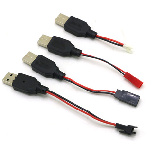 Câble de charge USB pour batterie au lithium 3,7 V, chargeur USB vers prise JST / SM / Futaba pour drone quadricoptère <span class=keywords><strong>3Rc</strong></span> - Product Image 3