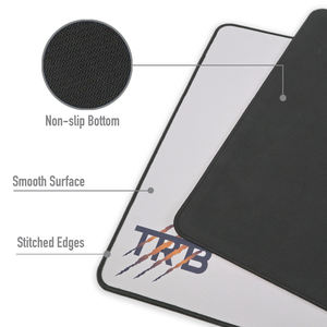 Alfombrilla de ratón de diseño personalizado al por mayor con logotipo, alfombrilla de ratón antideslizante extendida con borde cosido para juegos para oficina y hogar - Product Image 4