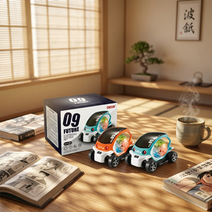 Voiture de cascade en plastique à piles, jouet pour enfants, rotation à 360 degrés, musique et lumières, certifiée EN71, pour les enfants de 2 à 4 ans - Product Image 4