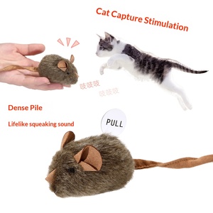 Juguete para Mascotas de <span class=keywords><strong>Ratón</strong></span> Realista de Piel Sintética con Sonido, Resistente a Mordidas, Juguete de Caza Relleno para Reducir el Comportamiento Destructivo de Gatos en el Hogar - Product Image 5