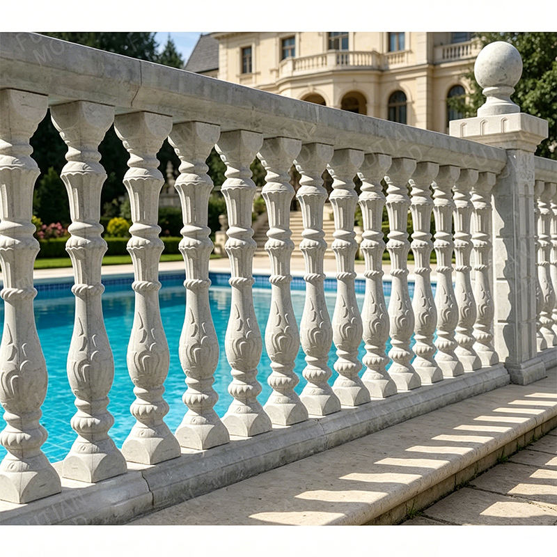 Incliend Railing Futian Balcony Colonnade ABS Mold, Durable Construction Concrete ...