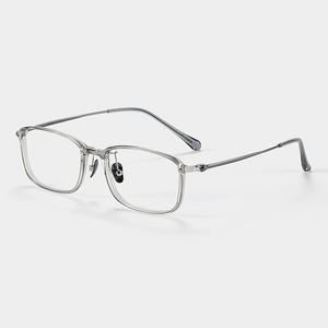 Montures de lunettes Jingyi Square 9114, monture complète en titane pur, légères, unisexes, pour verres correcteurs - Product Image 1