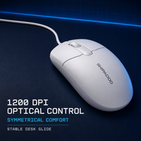 D330 Set Mouse Keyboard Komputer Berkabel USB Keypad Numerik Ukuran Penuh Optik 1200 DPI Ergonomis Ringan Tahan Air Kabel 1.6M