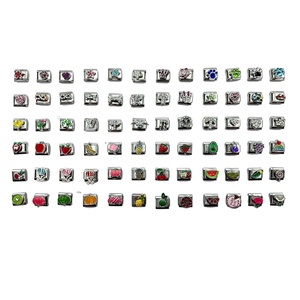 Bracelet à breloques DIY avec modules extensibles en acier inoxydable 304, assortiment aléatoire de breloques italiennes, accessoire de mode - Product Image 3