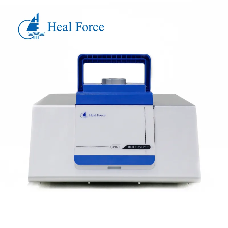 Heal Force apparecchiatura di rilevamento PCR quantitativa fluorescente automatica a doppio blocco per laboratorio medico