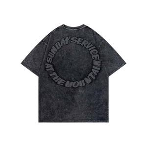 เสื้อยืดผู้ชายแบรนด์ทันสมัย สไตล์วินเทจ ลายเกล็ดหิมะ แขนแร็กแลน ผ้าฝ้ายหวีป้องกันแบคทีเรีย สีขาว พิมพ์ดิจิตอลด้วยเทคนิค Direct Injection - Product Image 4