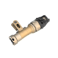 Lampe torche tactique KIJI K1-3 en aluminium avec éclairage IR, montage sur casque, légère et durable pour accessoires de chasse