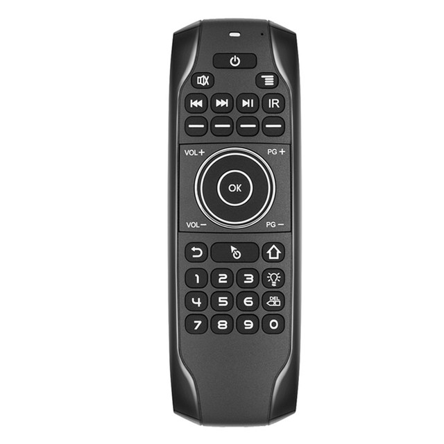 G7BTS BT Air Mouse Remote Control with English QWERTY Keyboard Backlit