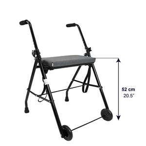 <span class=keywords><strong>Andador</strong></span> para adultos con 2 ruedas y asiento viscoelástico, gris, <span class=keywords><strong>KMINA</strong></span> K10016 - Product Image 2