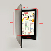 Pas de MOQ, menu LED rechargeable pour KTV, boîte de nuit, restaurant, simple, double, triple, A4, A5