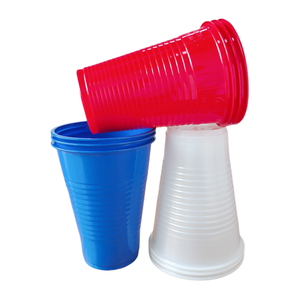 生分解性エコフレンドリー16オンス使い捨てプラスチック製ホットパーティーカップ　業務用100個入り　透明BPAフリー　リサイクル可能で耐久性あり - Product Image 5