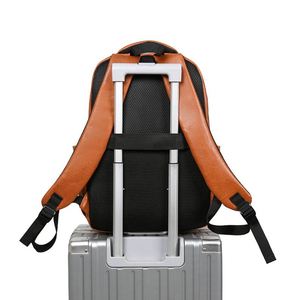 Wholesale PU Leather Custom Business School Smart Casual Sports Waterproof Mochila Travel Bagpack Back Pack Backbag Backpack Bag - Product Image 4