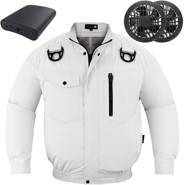 MIDIAN Air Conditioning Clothing Workwear Open Hole Fan Jacket With Safety Rope Thermal Insulation Functional Fabric Vest