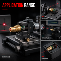 Module laser à point rouge ZhonNa 650nm 5mW DC3V/5V 9x16mm avec tête en bronze métallique, source photoélectrique, pièces d'équipement laser industriel OEM
