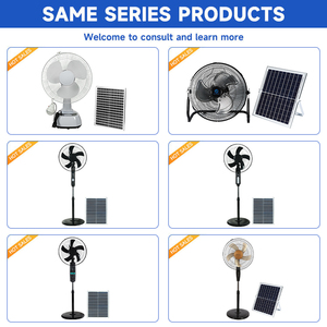 Portable Home Solar 3 Setting Quiet Operation 55W 12inch Outdoor Mini Solar Fan GD-FS910-L 3 Setting Quiet Operation Three Adjus - Product Image 3