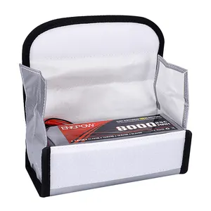 Zeee — sac de sécurité pour batterie Lipo, sachet de rangement anti-Explosion, de petite taille, sacoche sécurisée pour batterie