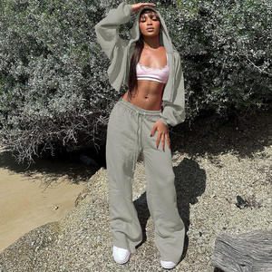 Großhandel Neuheiten Herbst Beliebte Boutique Jogging Wear Zweiteilige Hosen Set - Product Image 3