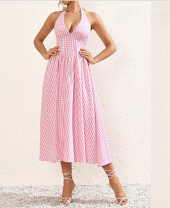 Robe en coton à imprimé floral pour femmes, robe décontractée d'été pour femmes, tissu en coton léger et respirant, tenue pour les vacances - Product Image 2