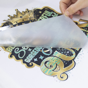 สติกเกอร์ลายพิมพ์แบบรีดร้อนสำหรับเสื้อยืด ดีไซน์ใหม่ล่าสุด ข้อความตลก ขี้เล่น ดีไซน์ตามสั่ง - Product Image 3