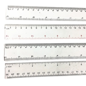 Règle droite minimaliste noire et blanche à double échelle de 15 cm, haute précision, marquages clairs, mesures métriques et impériales, pour l'école - Product Image 6