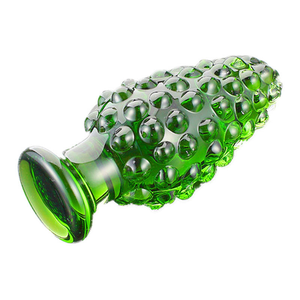 Jouets sexuels anaux Ninghao, forme d'<span class=keywords><strong>ananas</strong></span> vert, dilatateur anal en verre, jouets érotiques, plug anal en verre, jouets sexuels pour hommes gays - Product Image 3