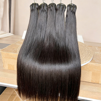 Livraison Rapide Cheveux Humains Brésiliens de Qualité Supérieure 12A, Bundles Vierges Non Traités, Cuticules Alignées, Tissage pour Femmes Noires