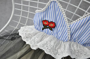 Productos Más Vendidos, Ropa Infantil Coreana, Vestidos a Rayas para Niñas - Product Image 4