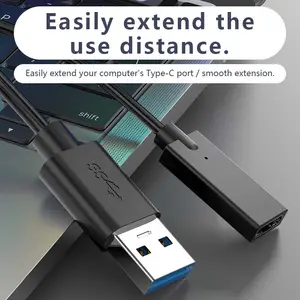 Type C 3.1 Adapter Converter Charge Cable With Usb 3.0 A Male To Type-c USB-C Female Charging Sync Data Transfer For Phone