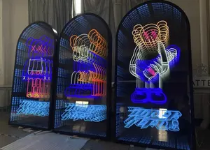 Indoor Outdoor Custom Infinity Mirror Led Neon Sign Light 3D Metal Led Letters With Infinity Light Wall Decoration