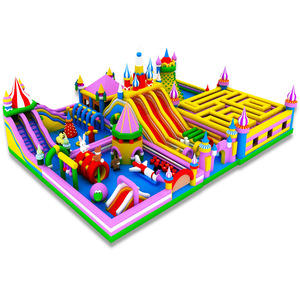子供用インフレータブルバウンサー障害物コーストランポリンパーククリスマススライドJuegosインフレータブル城 - Product Image 2